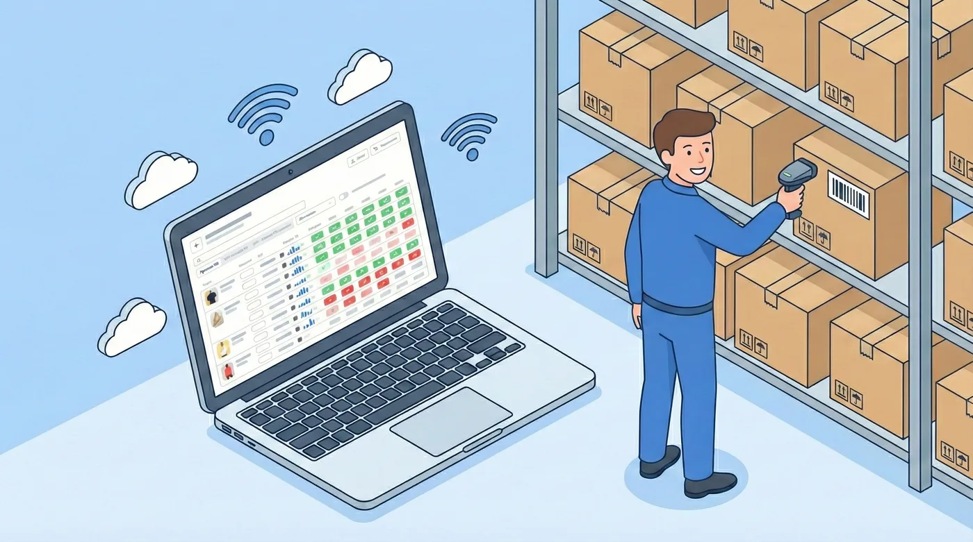 Интерфейс программы учёта товаров Нитроселлер